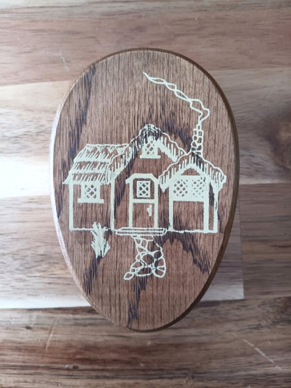 Vintage Wood Cottage Towel Holder